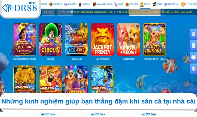 Bắn Cá DR88 3 Những kinh nghiệm giúp bạn thắng đậm khi săn cá tại nhà cái