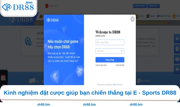 E - Sports DR88 3 Kinh nghiệm đặt cược giúp bạn chiến thắng tại E - Sports DR88