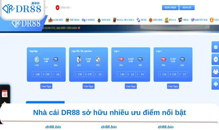 Giới thiệu DR88 2 Nhà cái DR88 sở hữu nhiều ưu điểm nổi bật