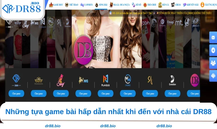 Sòng Bài DR88 2 Những tựa game bài hấp dẫn nhất khi đến với nhà cái DR88